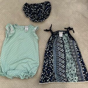 24 month Sweet heart rose 3 piece outfit